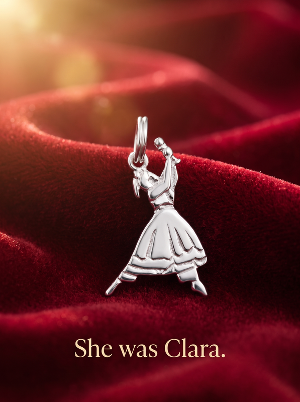 Clara charm in sterling silver