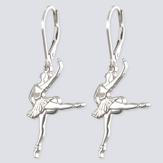 Ballerina Earrings Dance Jewelry Sterling Collection