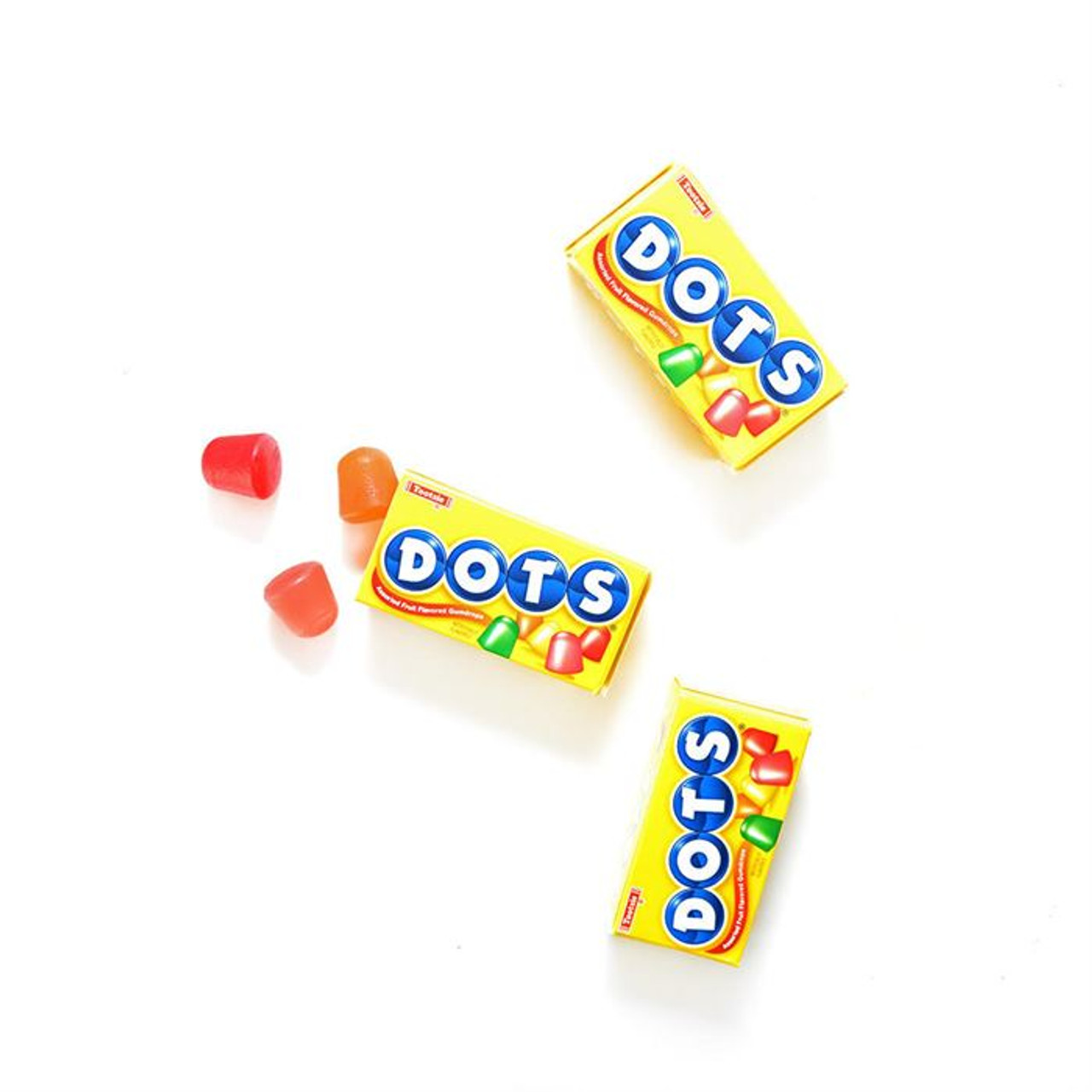 DOTS Assorted Fruit Flavored Gumdrops Mini Boxes - Bag of 17