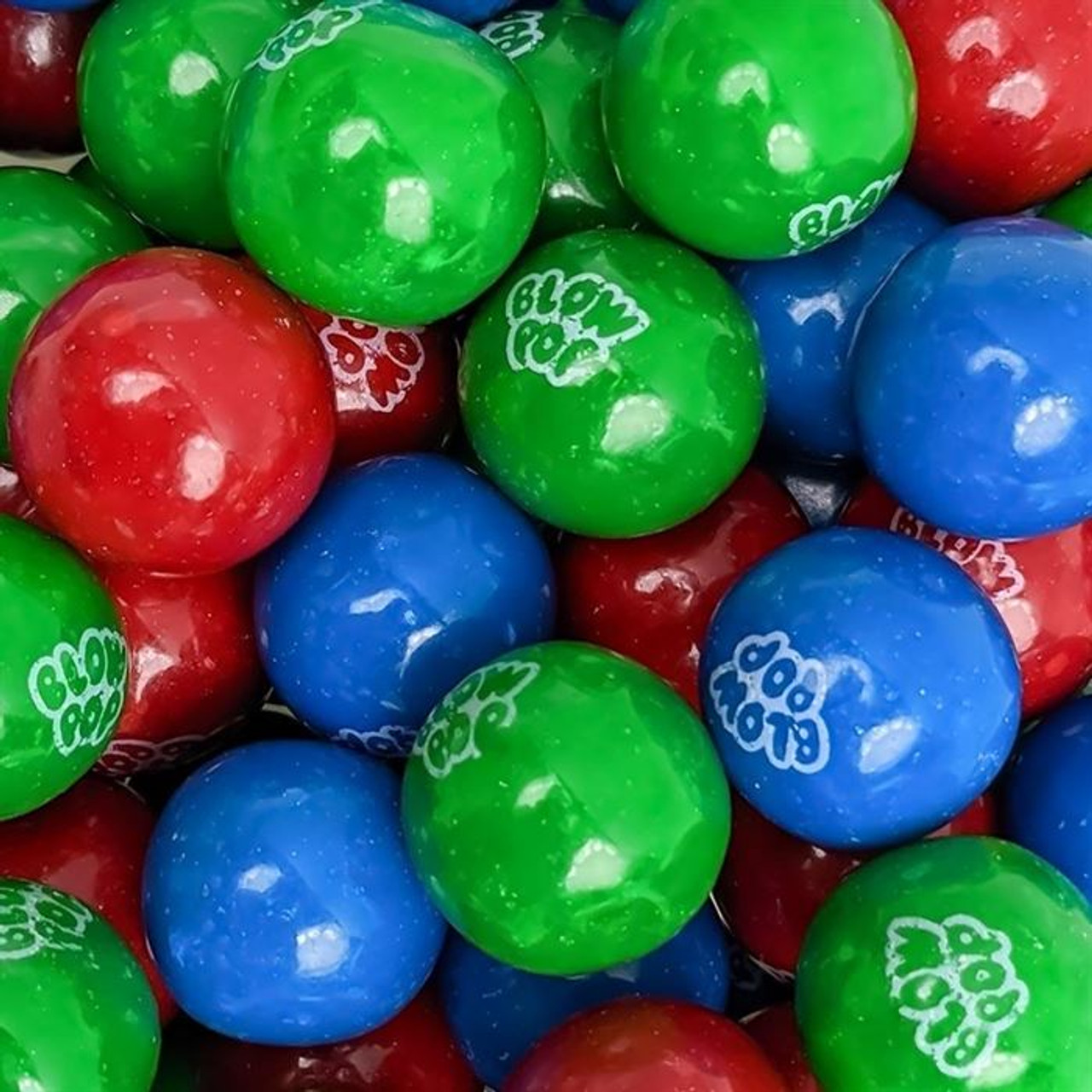 Red White and Blue Gumballs 1 Inch