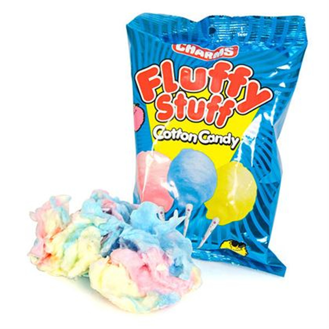 Charms Fluffy Stuff Cotton Candy - 12 count, 12 oz