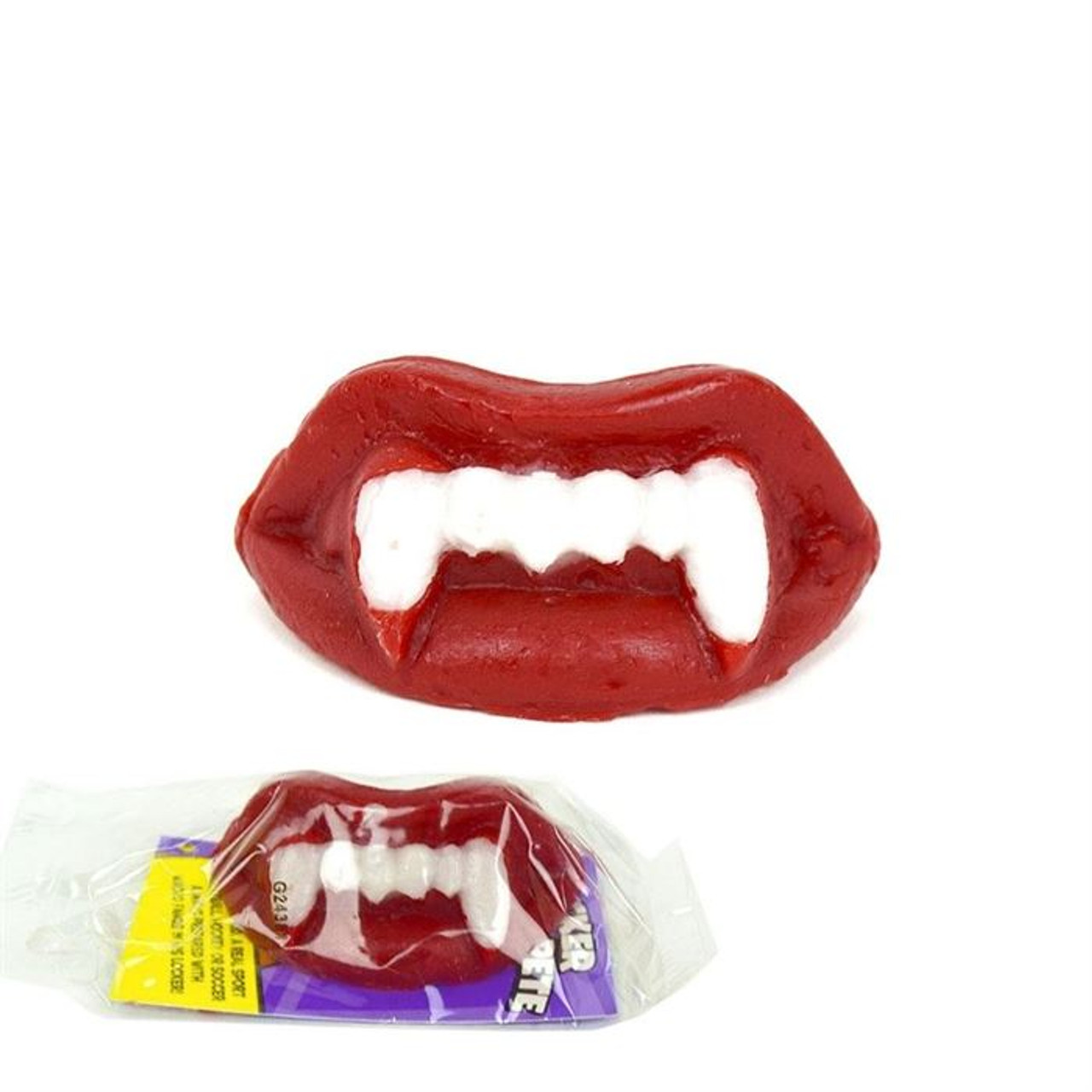 Wack O Wax Cherry Wax Lips - 24 / Box - Candy Favorites