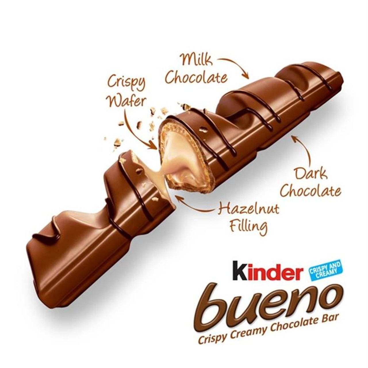 Ferrero Kinder Bueno White Chocolate Wafer - 1.3 oz