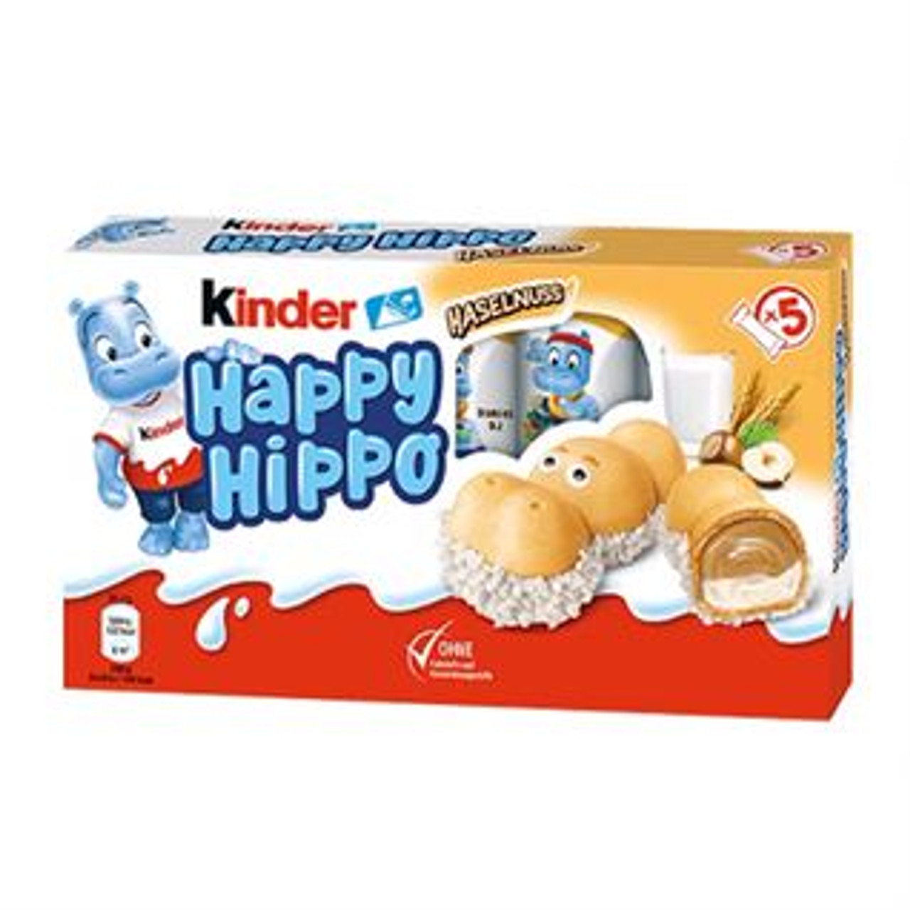 Kinder Happy Hippo Hazelnut 20.7 Gram x 50 Bars