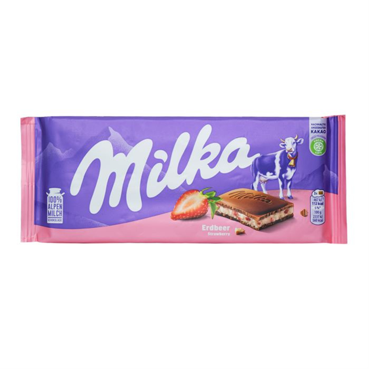 Milka Strawberry Yogurt Bar - 100g - Bulk Candy Store