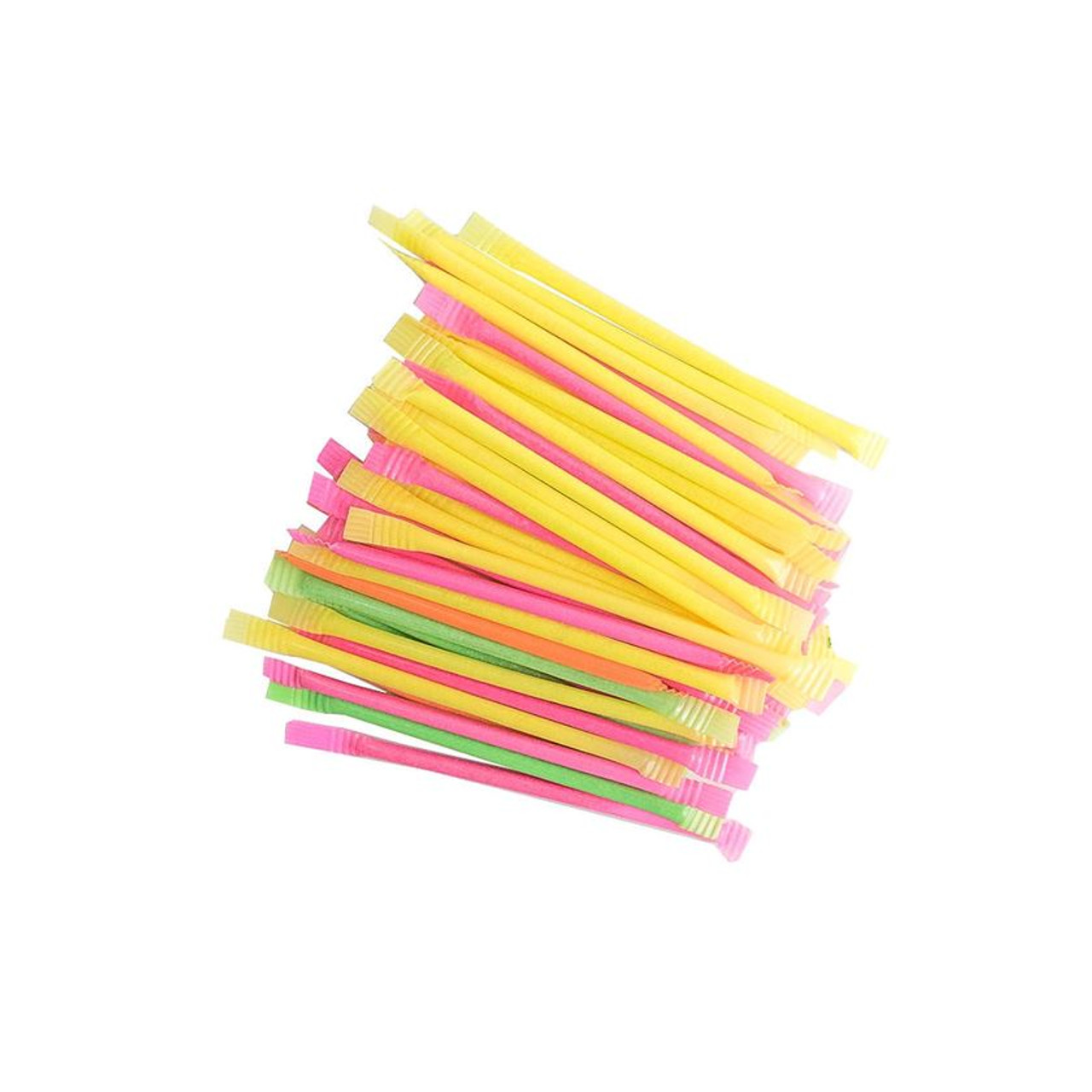 Lallisa 100 Pcs Halloween Glow in the Dark Straws light up straws neon  drinking straws 8 inch multicolor Reusable Plastic Straws for 80s party