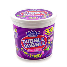 Dubble Bubble Original Pink Chewing Gum 3 lb. Bulk Bag - All City