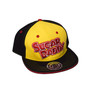 Candy Sugar Daddy Yellow Red and Black Flat Brim Hat