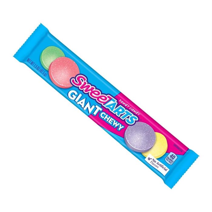 SweetTARTS Chewy Sours, 1.65-Ounce Rolls (Pack of 24) 