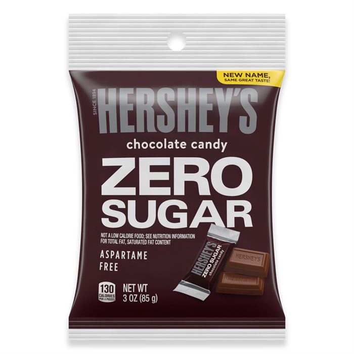 Hershey's Zero Sugar Milk Chocolate - 3 oz Bag