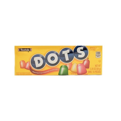 DOTS Individually Wrapped Candy - Original Gummy Candy Flavors - Cherry,  Lime, Orange, Lemon & Strawberry - Gluten Free, Kosher & Peanut Free  Gumdrops