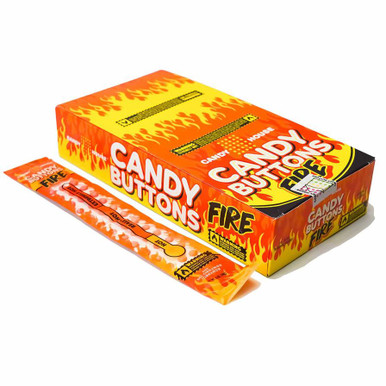 CANDY BUTTONS - FIRE WRAPPED IN DISPLAY