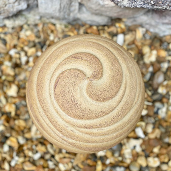 Tide Lines, stoneware sculpture, hand sculpted by David Pointer, Grange Gallery, Dorset