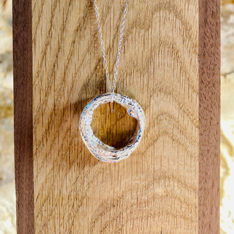 Silver  Ring Pendant by Adjoua Designs,  Grange Gallery, Wareham Dorset