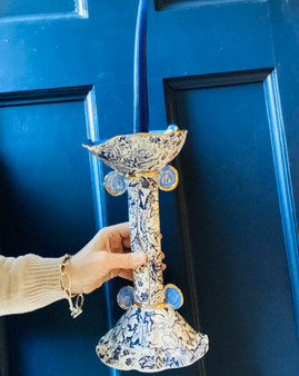Quirky Candlestick Holder,  handmade by Jane Elmer-Smith, Grange Gallery