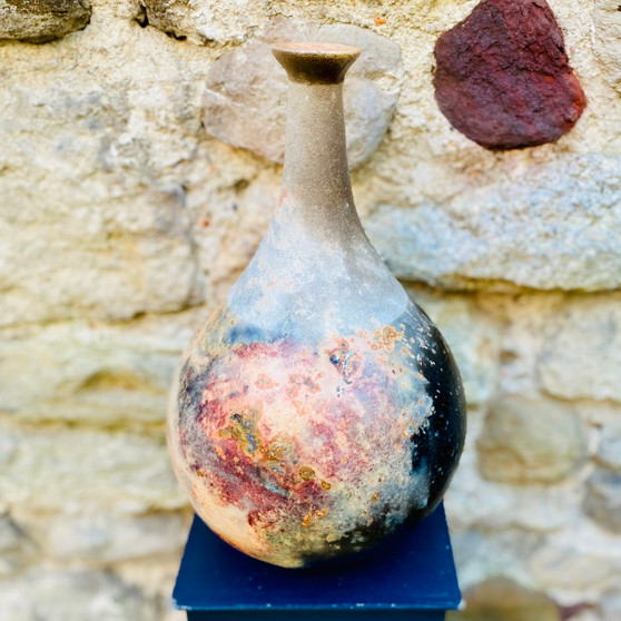 Rain Shadow I, Sculpture, Barrel-fired ceramic by David Pointer, Grange Gallery, Dorset