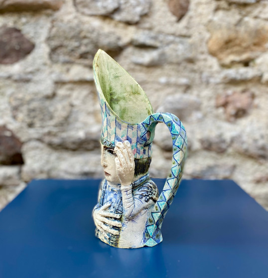 Who's There? Ceramic Jug by Amanda Popham, Grange Gallery