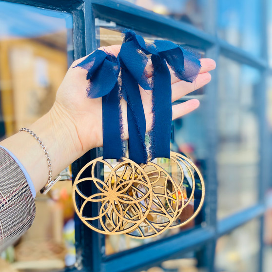 Set of Wooden  - Hanging Ornament  designed by Esme and Jason, Grange Gallery