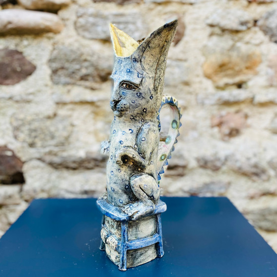 Balancing Rabbit Jug by Amanda Popham, Grange Gallery
