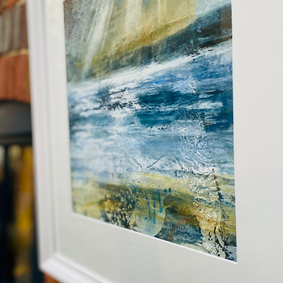 The Tide Returns, Purbeck View, Dorset Mixed Media Original by Susan Coupe, Grange Gallery