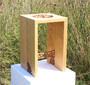 Oak and Mahogany Side Table