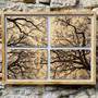 Winter Oak No.5 engraved onto Oak, by Esme & Jason, Grange Gallery