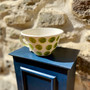 Ceramic mug with hand printed spot design by Jane Elmer-Smith, Grange Gallery, Dorset