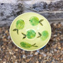 Green Apples Bowl - Ceramic designed and made by Jane Elmer-Smith,  Grange Gallery, Dorset