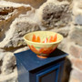 Orange Tulips Bowl - Ceramic designed and made by Jane Elmer-Smith,  Grange Gallery, Dorset