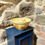 Orange Pansy Bowl - Ceramic designed and made by Jane Elmer-Smith,  Grange Gallery, Dorset
