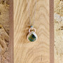 Silver Prehnite Teardrop Pendant by Adjoua Designs,  Grange Gallery, Wareham Dorset