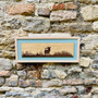 Stag, engraving on Oak, designed and made by Jason and Esme at Grange Gallery, Dorset