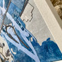 Christchurch Map , Original fabric & Thread textile map by Laura's Textisles, Grange Gallery, Dorset