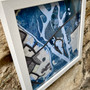Christchurch Map , Original fabric & Thread textile map by Laura's Textisles, Grange Gallery, Dorset