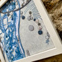 St. Cross, Winchester Map , Original fabric & Thread textile map by Laura's Textisles, Grange Gallery, Dorset