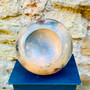 Cosmos Sphere Sculpture, Barrel-fired ceramic by David Pointer, Grange Gallery, Dorset