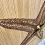 Starfish, engraved Oak wooden clock by Esme and Jason, Grange Gallery, Dorset