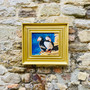 Two Puffins, original painting by Cliff Towler, Grange Gallery, Dorset