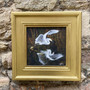 Egret, original painting by Cliff Towler, Grange Gallery, Dorset