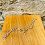 Oval Link  Star Pendant Silver Bracelet by Adjoua Designs,  Grange Gallery, Wareham Dorset.
