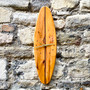 Yew Wood clock designed and made by Jason and Esme, Grange Gallery, Dorset