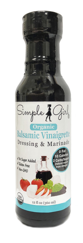 1 bottle - Simple Girl Organic Balsamic Vinaigrette Salad Dressing