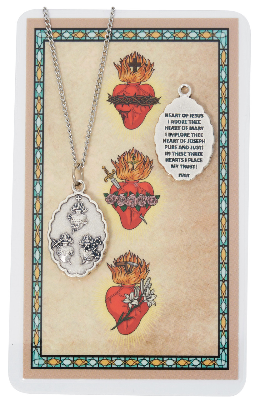 PSD664) HEART OF JESUS, MARY & JOSEPH - McVan