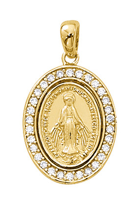 (J701) 18" CH MIRACULOUS CZ, BOXED.