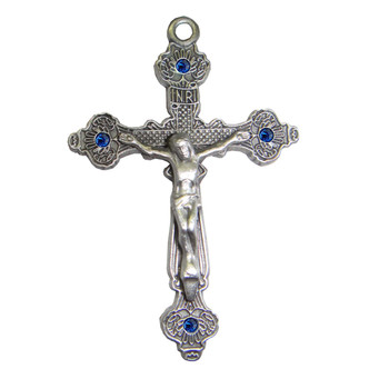 (D9085X) PWTR, CRUCIFIX,  SLVR OX