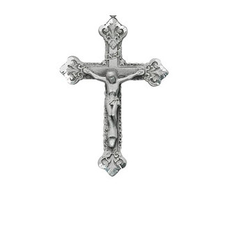 (D5003X) PWTR, CRUCIFIX,  SLVR OX BRT C