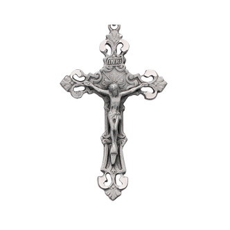 (D5014X) PWTR, CRUCIFIX,  SLVR OX
