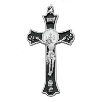 (D9156-BKX) PWTR, CRUCIFIX,  SLVR OX
