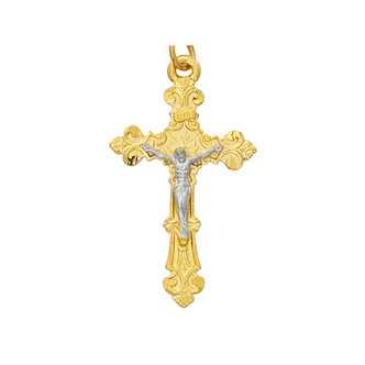 (HT5017X) PWTR, CRUCIFIX , GP ,TWO TONE