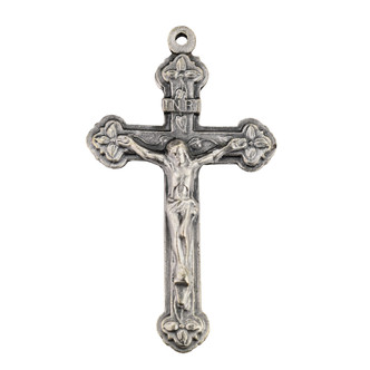 (S5010X) SILVER OX CRUCIFIX